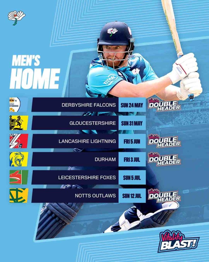 T20 Blast 2026 July Schedule T20 Blast 2026 July Schedule
